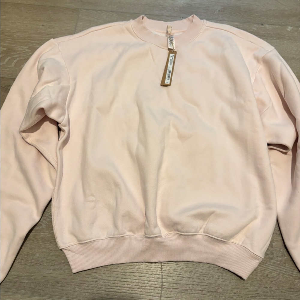 SKIMS Soft Pink Crewneck Top